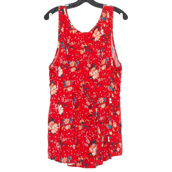 NWT Torrid Top Y2K Boho Cottage Festival Romantic Button Up Floral Red Size 3 3X - Picture 2 of 6
